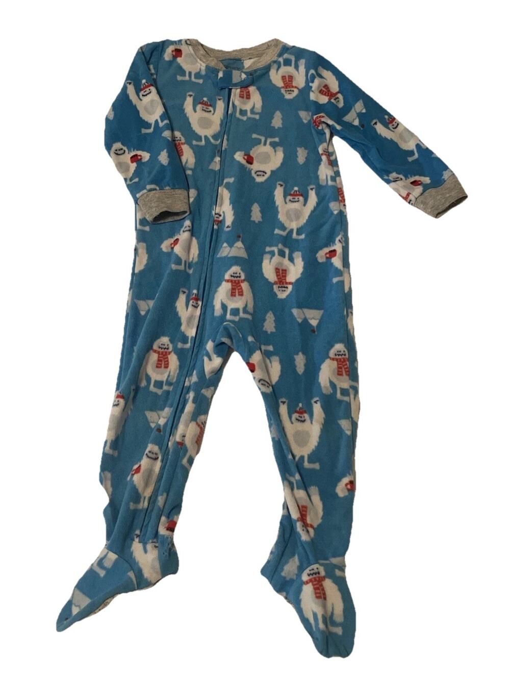 Carter's Baby Boys 24M Yeti Monster Fleece Footed Pajamas